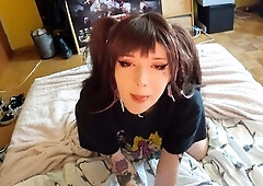 Amateur big ass brunette teen with