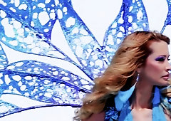 Perfect blonde in awesome threesome romantic oral sex