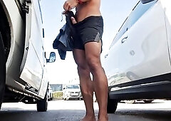 Porn summer compilation - Fitness pair undressed in beach and masturbating in public places