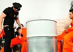 Girl delights with 2 rods in sexy bi raunchy anal threesome