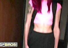 BANGBROS - Leila Botwin Surprises The Lads And Turns Game Night Into A Wild 3-On-One Group-sex