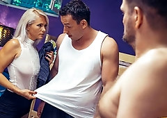 Spicy MILF with big ass Kathy Anderson received two loads of cum