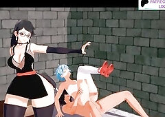 CYTE SEXUALLY EXCITED FEMBOY DRILLED WITCH UCHIHA SARADA DANCE AND GETTING CREAMPIE - ANIME ANIMATION
