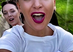 Blonde brunette lesbians flaming pussy licking fingering