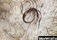 Amateur handsome jock jerks his big uncut cock