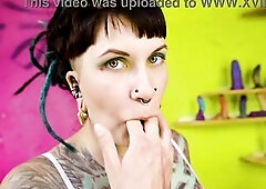 Tattooed Honey vs Z-Filmz Toy Wall Gaping Anal Insertion, Toys & Intensive Orgasms