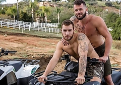 Johnny Hill and Carter Woods love ATVs and hard anal