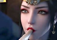 3D Beauty fuck with a black cock