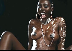 REAL LIFE VORE - Black Goddess squirt over Veronica Leal and swallow her