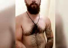 Shower jerk off my shlong