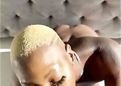 Black Floozy Mani Muse Sucking Ramrod All Over Miami Hotel Room Early Morning