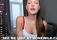 Hot Webcam Babe Teases Live