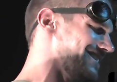 Maledom stud fisting BDSM slave from behind