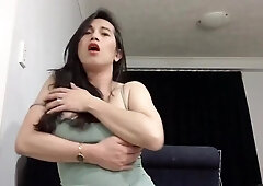 super-hot japanese trans web cam de-robe taunt and fap her jizz-shotgun