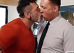 Two handsome DILFS Pierce and Lawson shared a twink hole