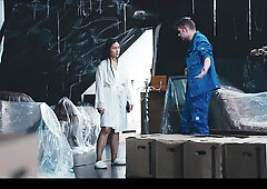 Hot thai girl froze in place for a lucky guy to have fun with her pussy