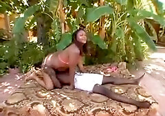 Black ffm threesome with hot anal fuck