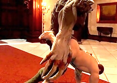 Muscular guy with a huge cock goes for intense bareback fuck