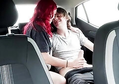 Who doesn't love some public pleasure? We pulled over in our car and I milked his penis dry. I love edging his large knob until that guy can'