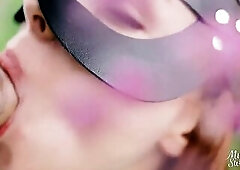 Lustful Wild Cat Play with Foreskin and Gulp Cum Outdoor