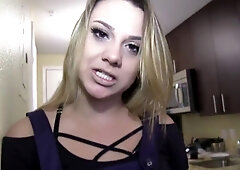 Maria Jade's big ass gets slammed by big white cock BradKnight from behind