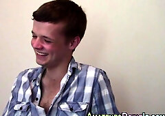 Watch this youngster's first time POV anal video with a dildo