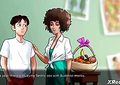 Anon does a sexy painting for his principal. All dressed up in revealing costumes, showing off nice big boob's, fat butt's and all round sex