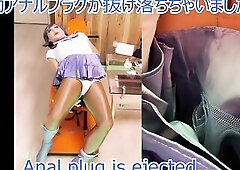 Sailor mercury's masturbation with nipp toy and booty-plug. Please see my arsehole!