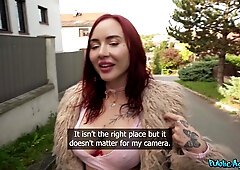 POV Titjob and Blowjob by Public Agent - The Perfect Look - Eva Ray and Denis Marti