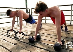 Sweaty anal sex with Lane and Archie