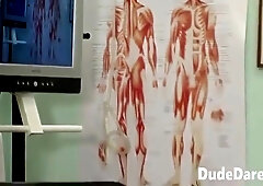 Twink Playing With His Cock At The Doctors Office