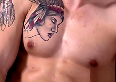 Straight Scott playing with his big dick