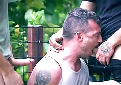 Triple Anal Gangbang