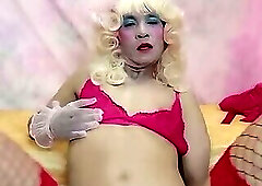Oanh Le transgender wearing sexy porn playing synthetic.