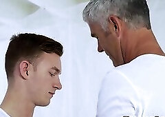 Blond Mormon loves having forbidden sex with older teacher