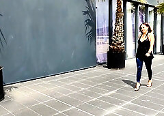 Voluptuous woman takes it deep from behind while moaning through dirty talk