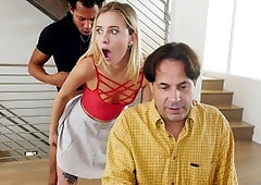Haley Reed gets fucked and her dad is none the wiser