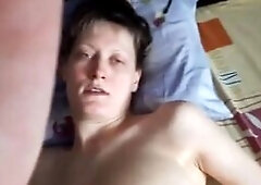 A hot Russian milf with big tits puts on a show in this homemade video. She's an amateur exhibitionist who loves to show off her body and please 