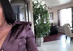 Beautiful brunette with big boobs jerk off instrucions