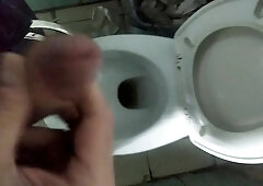 I Jack off a Man Rod in a Public Restroom - Part two.