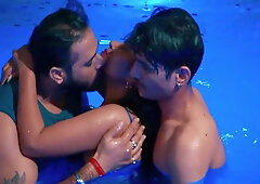 Gangbang Sex Is Full Entertainment In The Swimming Pool
