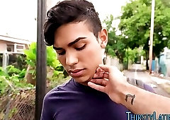 Gay latino fucks straight dude