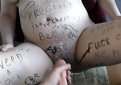 My cheating wife after this gangbangs become a pregnant cumslut! [Cuckold compilation roleplays]