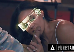 Shocked Teen 18+ Discovers Sex Addict Stepmom Penny Barber Enjoying Secret Sex Dungeon