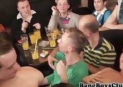 Euro jock loves oral pleasuring at a party