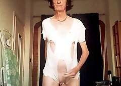 toying with my shaft and black periwig