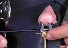 Nasty master puts a bag on slaves head BDSM porn