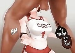 3d cutie's getting their mouths filled with some futanari cock