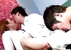 Ravishing Japanese tranny is screwed by two overly horny men