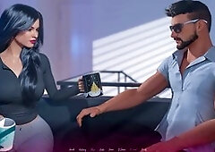 Christine gets a thrill from David the first time they meet in this wifey simulation